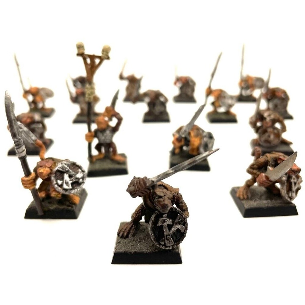 Skaven Clanrat Regiment 16 Painted Miniatures Ratfolk Rat